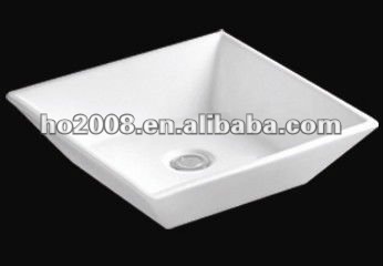 Bathroom Sinks Sanitary Ware Square Ceramic Wash Basin HB-2112