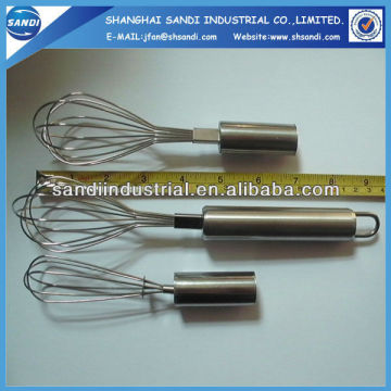 food safety Kitchen stainless steel hand whisk/egg whisk