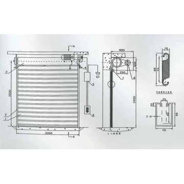 Pu Foam Aluminum Alloy Rigid Fast Garage Door