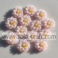 Lovely 14MM Resin Solid Color Flower Beads