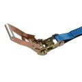 Polyester webbing ratchet strap na may snap hook