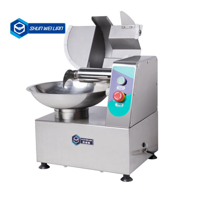 Electric Meat Bowl Cutter 5L - Small Bowl Chopper for Sausage, Vegetable, and Meat Processing