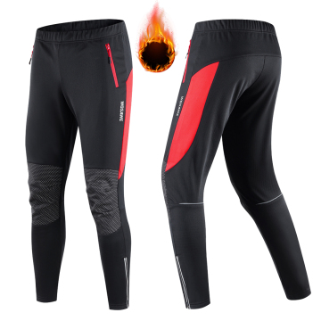Wosawe Thermal Winter Bike Pants - Men and Women's Fleece Reflective Winddichte fietsbroeken