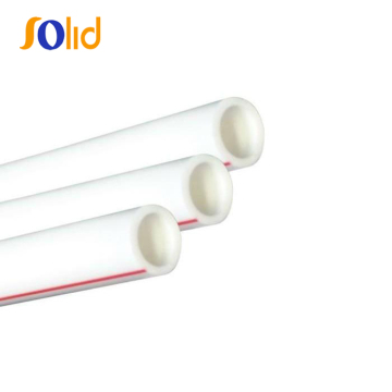 Tubi in PPR di plastica bianca per acqua calda e fredda con lunga durata, tubo in polipropilene