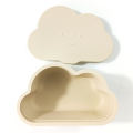 Recipiente de gustări din silicon în formă de nor cu capace