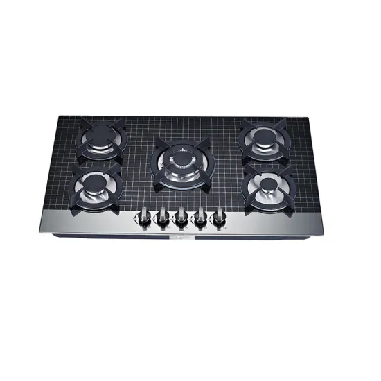 Wholesale 900mm Glass China Hob: 36 Inch Gas Cooktop with 5 Burners and Battery Operation
