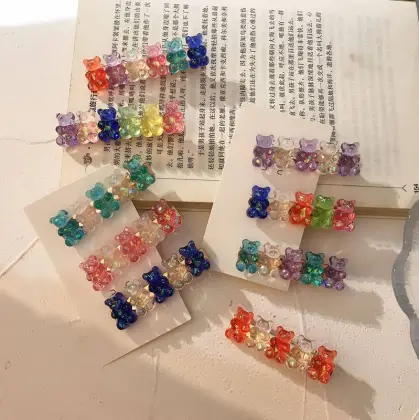 Cute Gummy Bear Hair Clips
