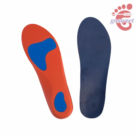 Gel Orthotic Shoe Inserts: Ideal for Shock Absorption, Plantar Fasciitis, and Arch Support - Comfortable TPE Gel Insoles for Men