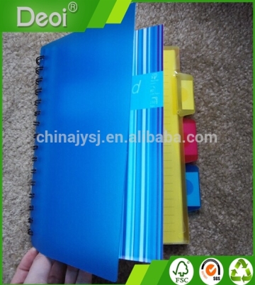 Custom Plastic Cover Spiral Notebook