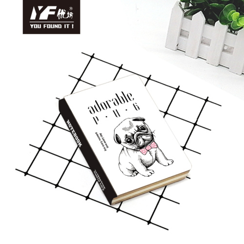 Diary Holder Custom adorable pug style hardcover notebook Supplier