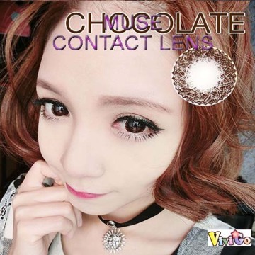 sweet color lenses soft cosmetic contact lenses MUSE chocolate
