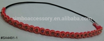 seed beads flowers weaving headwrap,weaving hairband,beaded hairband,beaded headwrap,hair jewelry,hair accessories,hair ornament