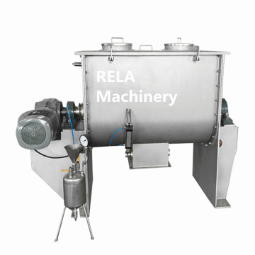 SS 304 Powder Container Ribbon Mixer Machine for Fertilizer Mixing