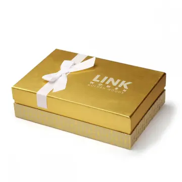 Bespoke Gold Shiny Paper Box For High-end Clothing