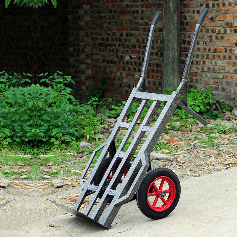 Heavy duty trolley thickened tiger car two-wheeled small cart pull truck trailer hand truck king warehouse van