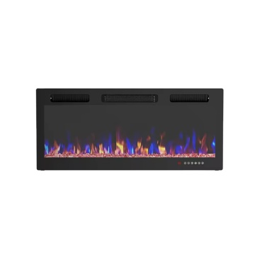 Electric Fireplace in-Wall Recessed and Wall Mounted 1500W Fireplace Heater and Linear Fireplace with Timer Multi color Flames
