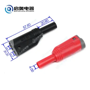High Quality 4mm Safety Banana Plug Socket Connector - Stackable Wire Banana Plug Adapter