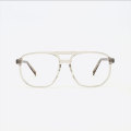 Double bridge Acetate Unisex Blue Light Eyeglasses