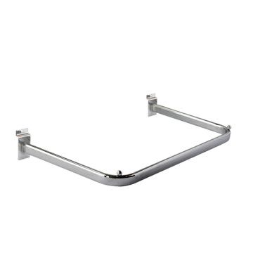 Metal Chrome Display Handrail for Slatwall Toy Shop