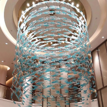 Restaurant fish shape modern chandelier pendant light