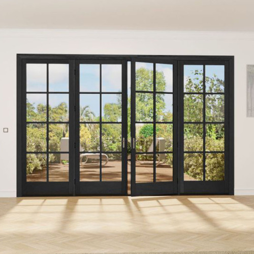 Двери в алюминиевой раме со стеклом