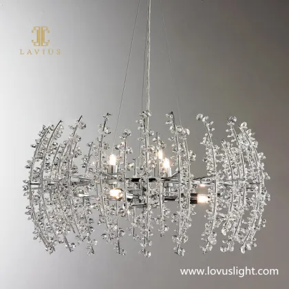 White creative ceiling chandelier Villa hotel guest house chandelier Hotel front desk chandelier