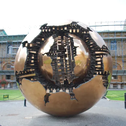 large outdoor copper metal crafts modern outdoor bronze sculpture