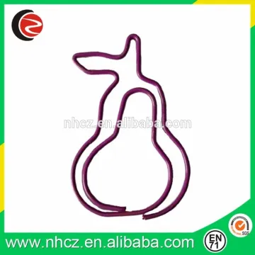Pear shaped different kinds paper clips