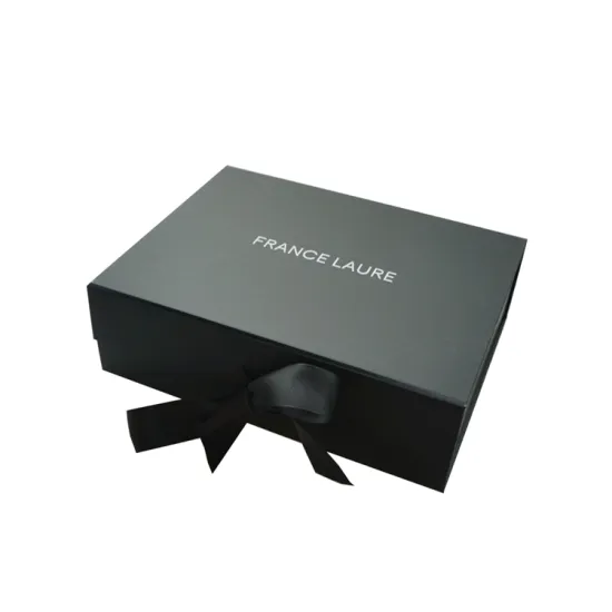 Flat Board Paper Cardboard with Ribbon Folding Box