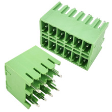 3.81mm double bank straight angle thin male pin Plug-in terminal connector