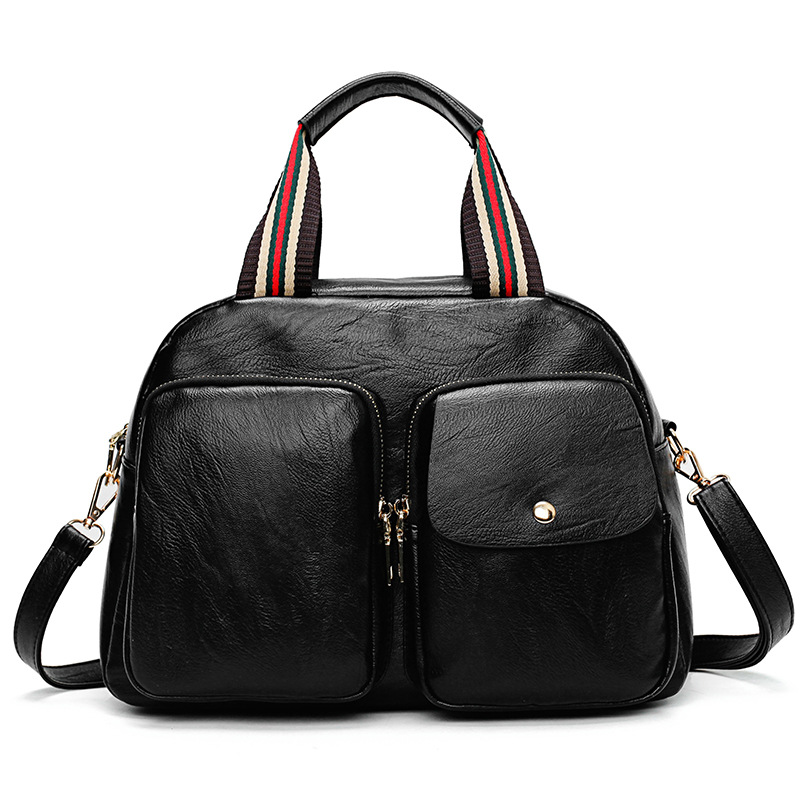 High quality women genuine real leather lady handbag