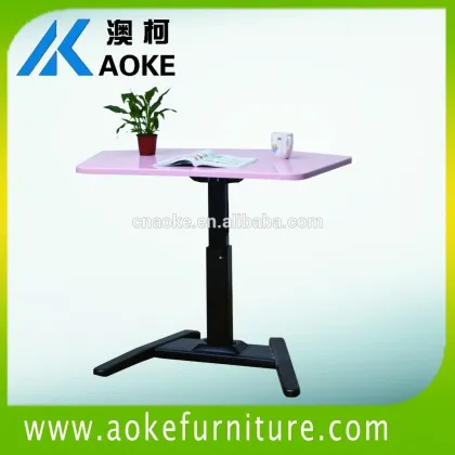 one leg adjustable height dining table