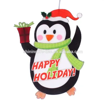 Non-woven lovely penguin decoration for holiday
