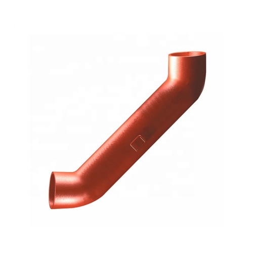 Żeliwne długie podwójne zakręt