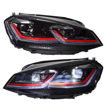 Ford Mustang 2010-2014 Wild Horse LED Headlight Assembly with DRL and Turn Signal