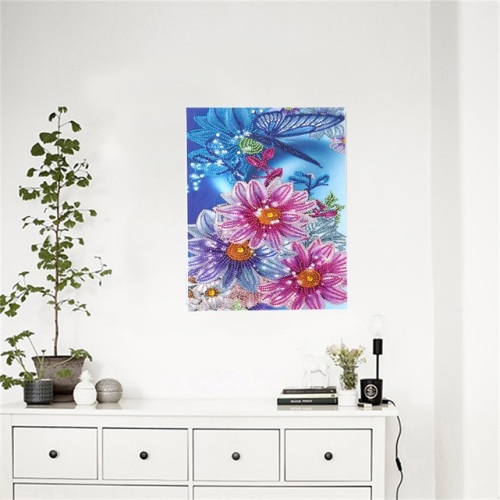 Blumendiamantmalerei Wohnzimmer Hängende Gemälde