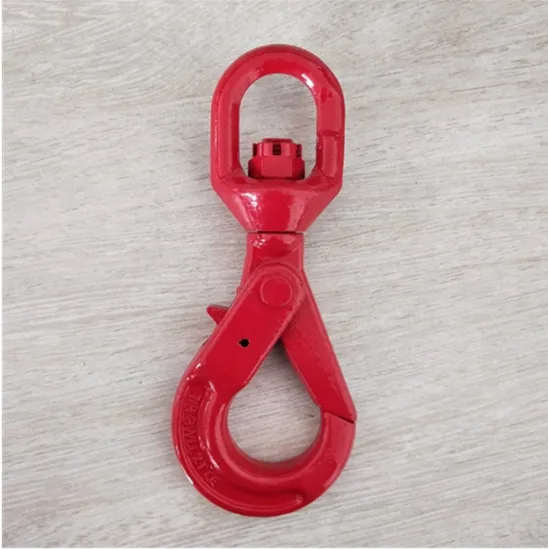 G80 Type Swivel Self-locking Hook with Safety Latch