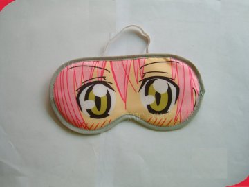 Custom Printed 10*20cm Polyester Relaxing Sleeping Eye Mask Shades For Protecting Eyes