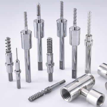 Sekrup baja tungsten presisi Jarum hit berulir