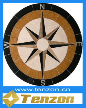 High quality water-jet medallion mosaic