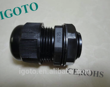 Factory price Dia. 8-15mm Cable PG19 plastic Waterproof case Connector Gland