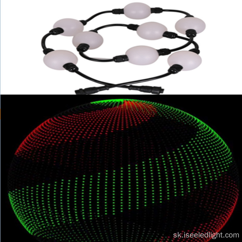 Round 3d RGB pixel LED lopta