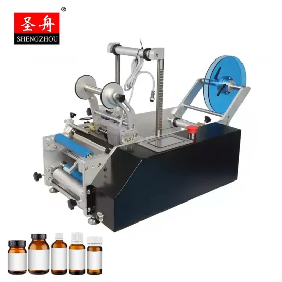 Desktop Semi-automatic Manual Applicator Labeling Machine for Glass and Plastic Round Bottles