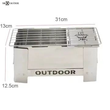 Outdoor Camping Portable Folding Stainless Steel Firewood Camp Wood Stove