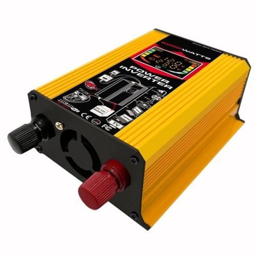 New Car Conversion Inverter LED Display Dual USB Yellow 6000W 4000W 3000W Inverter 12V-220V Multiple Protection