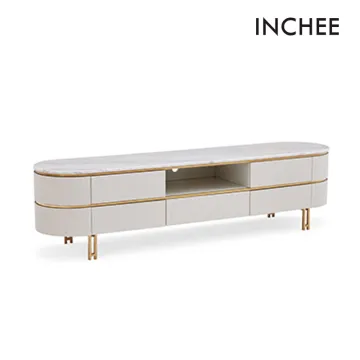 Modern Minimalist White Living Room TV Stands