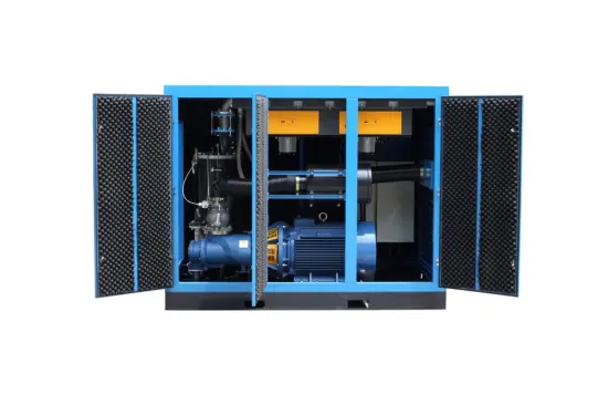 Oil injected screw air compressor