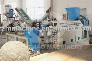 Double ranks pelletizer for waste pp pe film