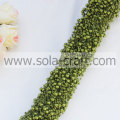 Grinalda de pérolas de pérola de fio verde claro com contas de 3 + 8 mm