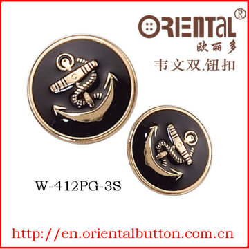 Fashion Shank Button With Arrow Artwork (W-412PG-3S)